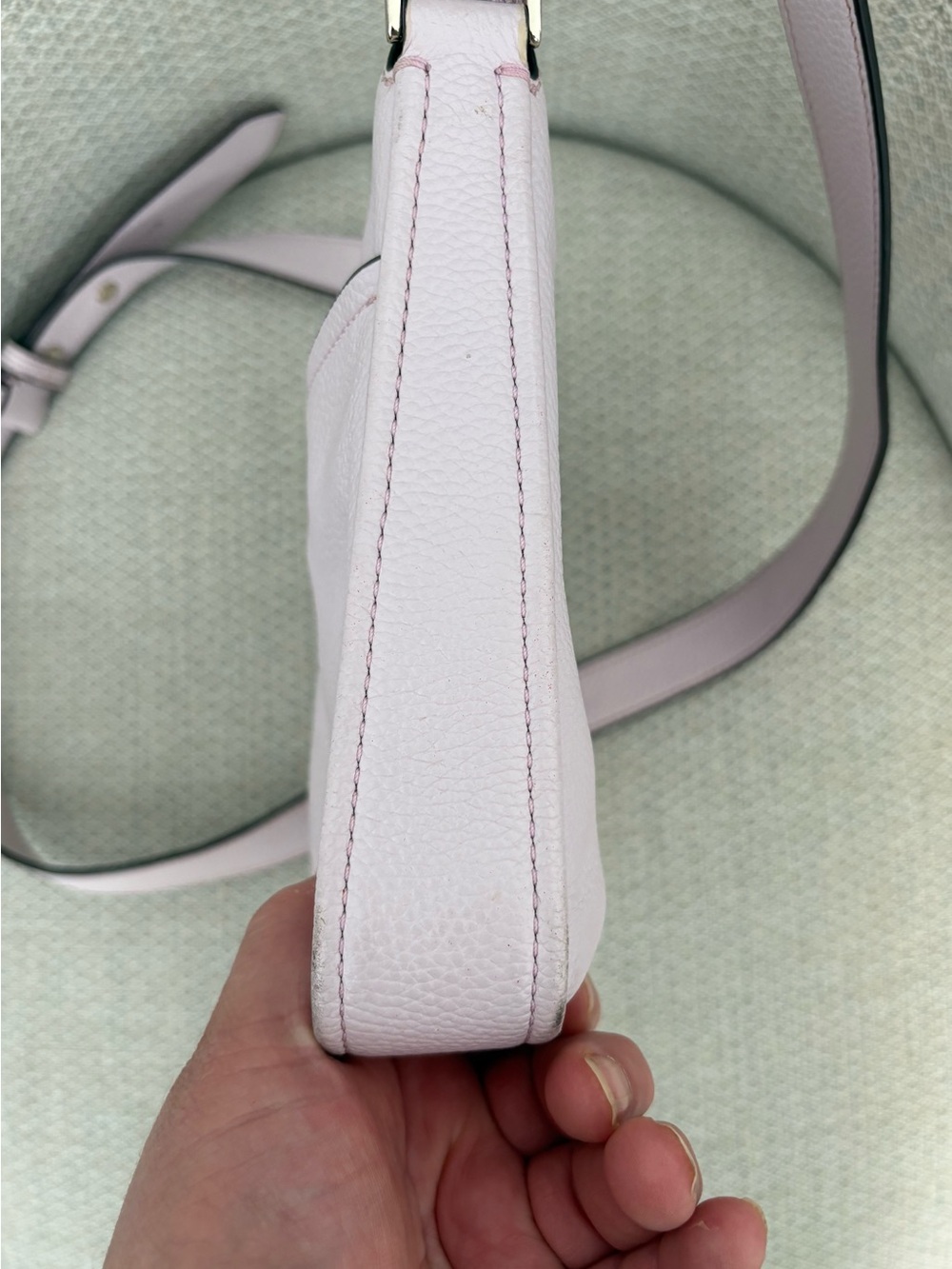 kate spade Pale Pink Pebbled Leather Crossbody Bag - Picture 5 of 13